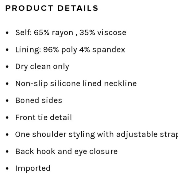 New With Tags! For Love & Lemons Magnolia Bandeau Top In Midnight Blossom - Picture 7 of 7